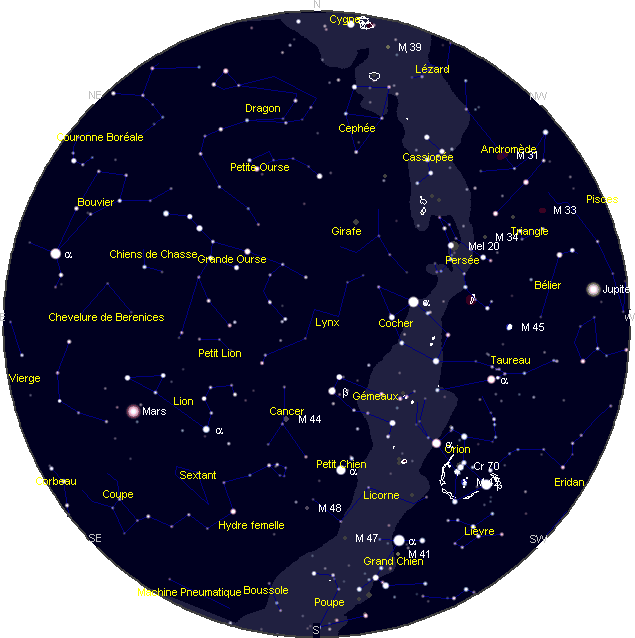 le ciel de Février 2012