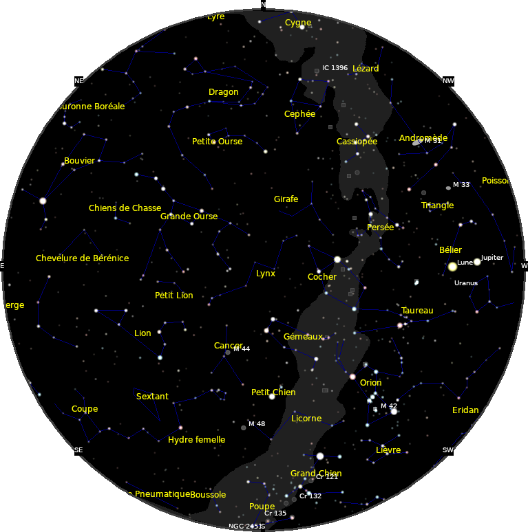 le ciel de Février 2024