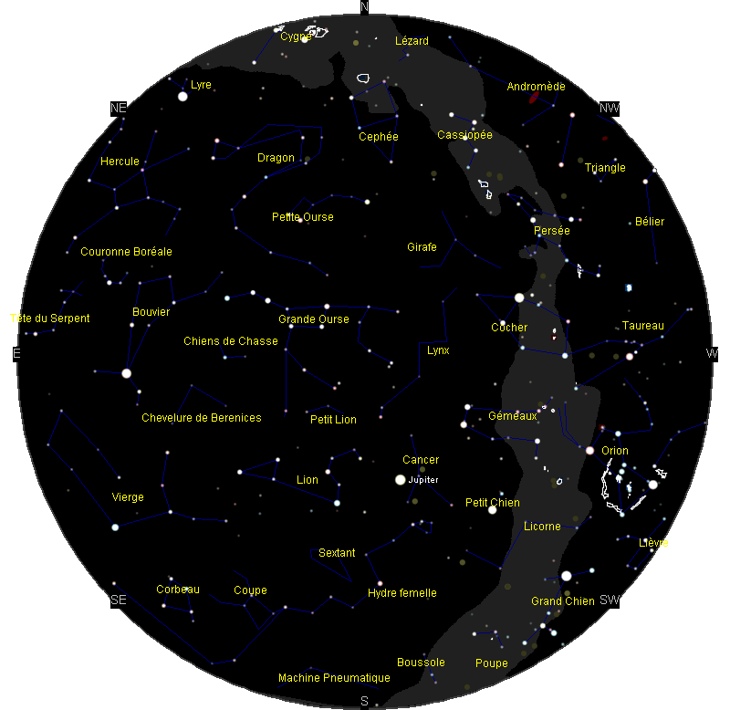 le ciel de Mars 2015