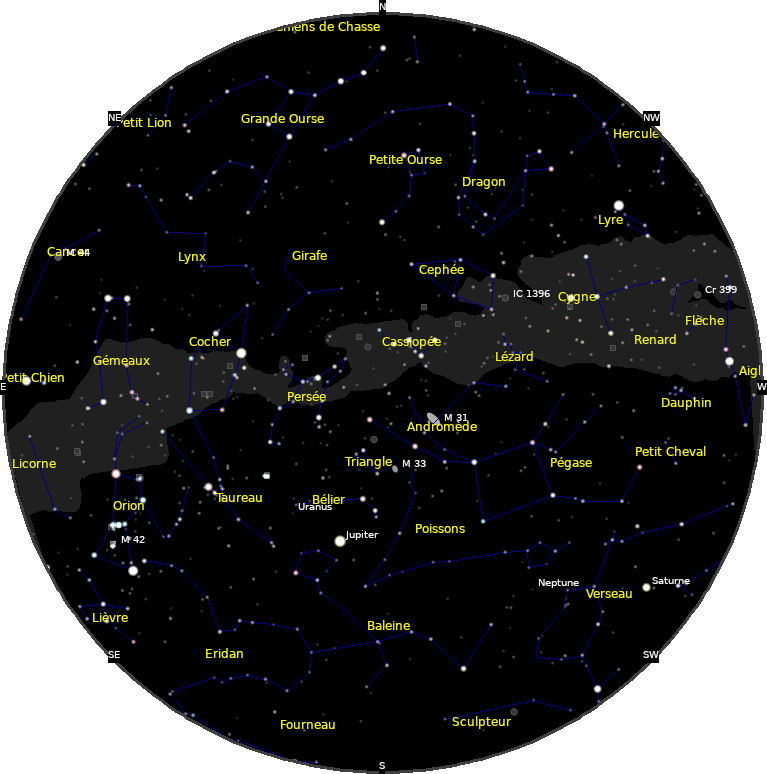 le ciel de Novembre 2023