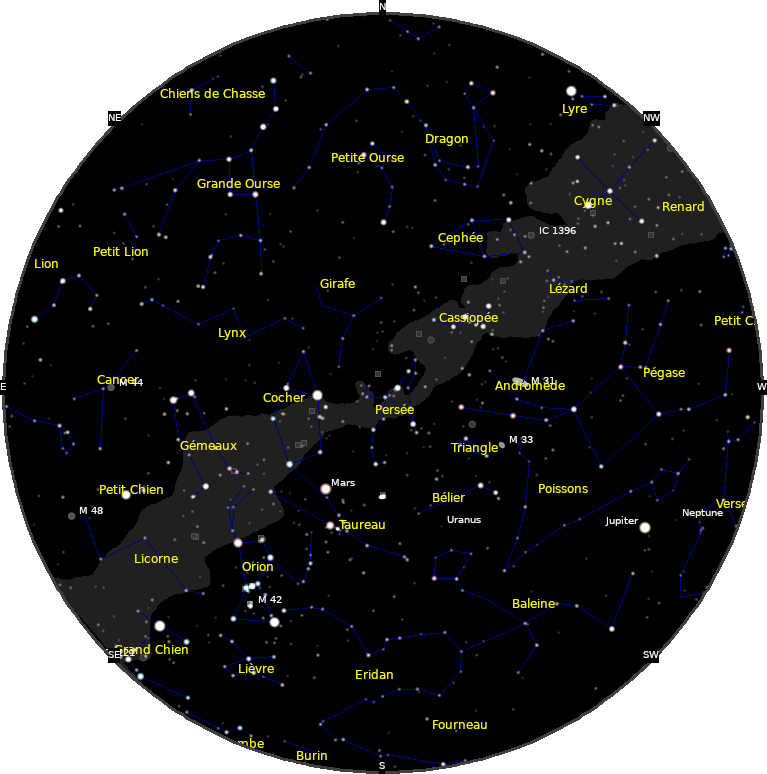 le ciel de Décembre 2022